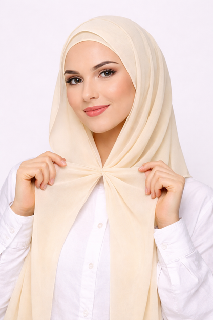 Magnetic Chiffon Instant Hijab