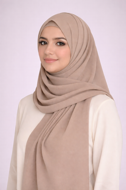 Pearl Chiffon Hijab