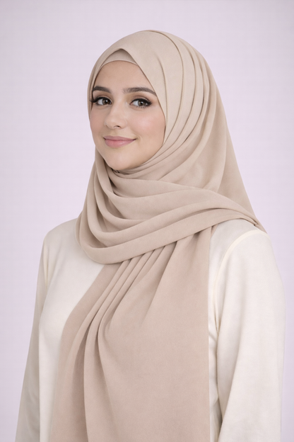 Pearl Chiffon Hijab