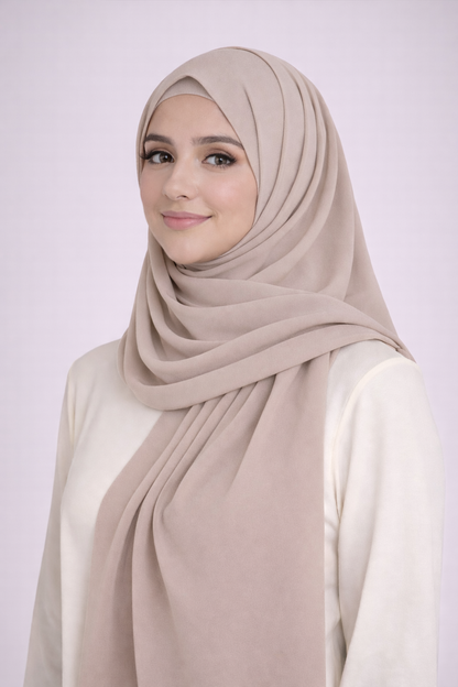 Pearl Chiffon Hijab