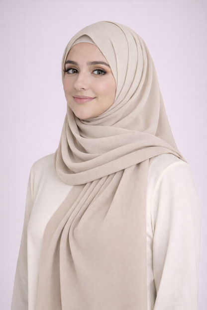 Pearl Chiffon Hijab