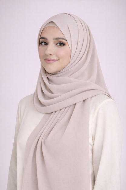 Pearl Chiffon Hijab