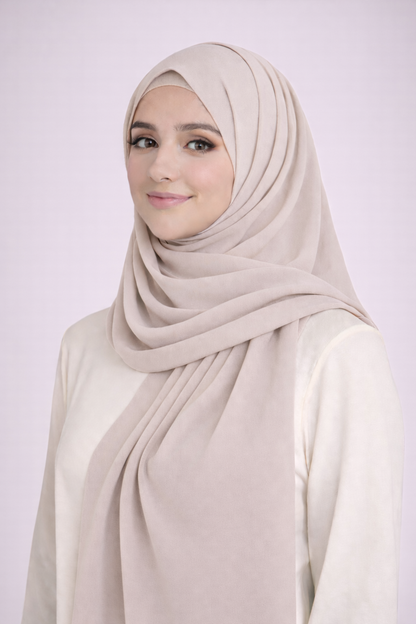 Pearl Chiffon Hijab