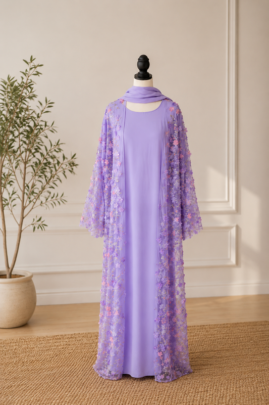 Floral Abaya