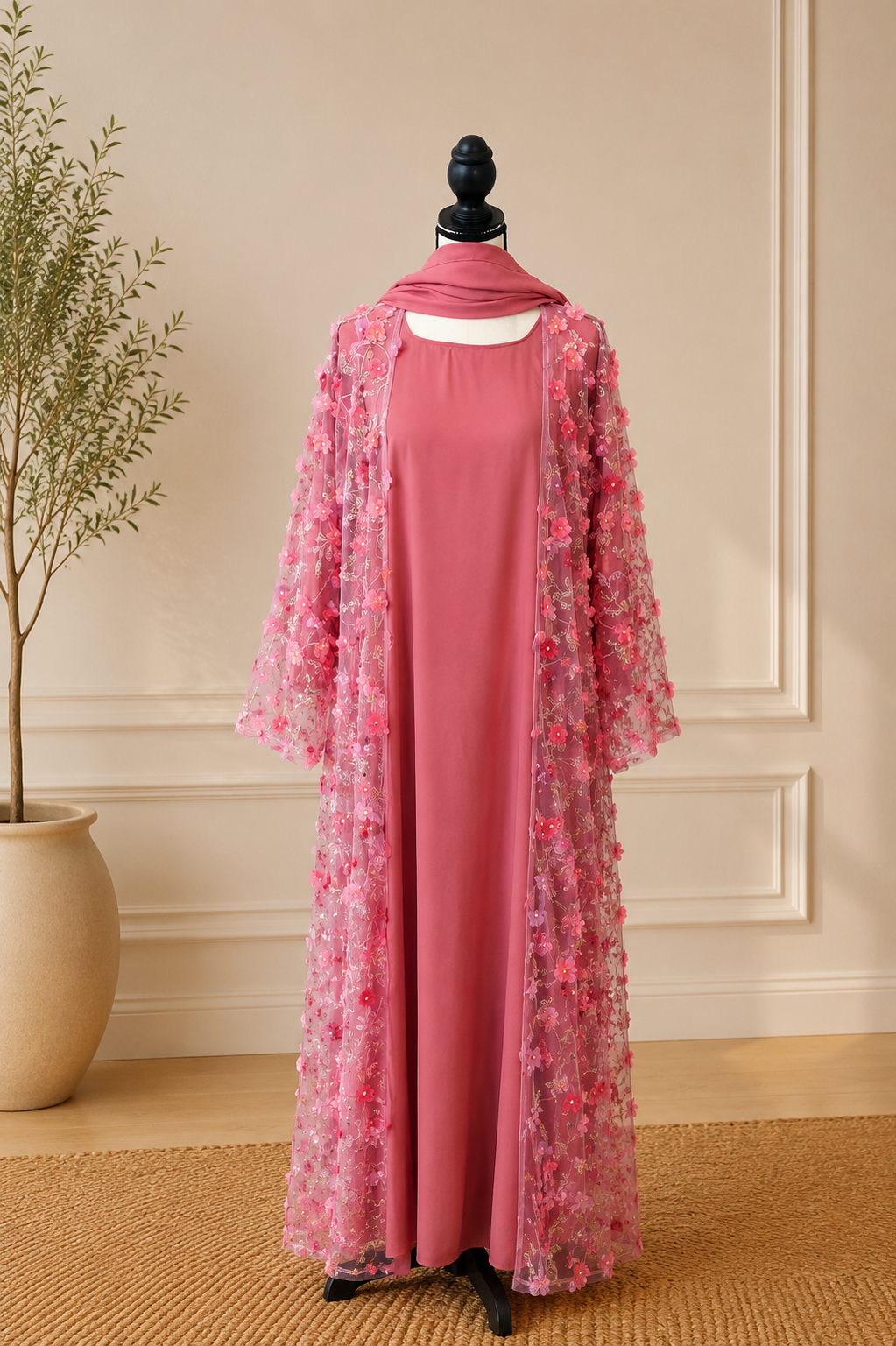 Floral Abaya
