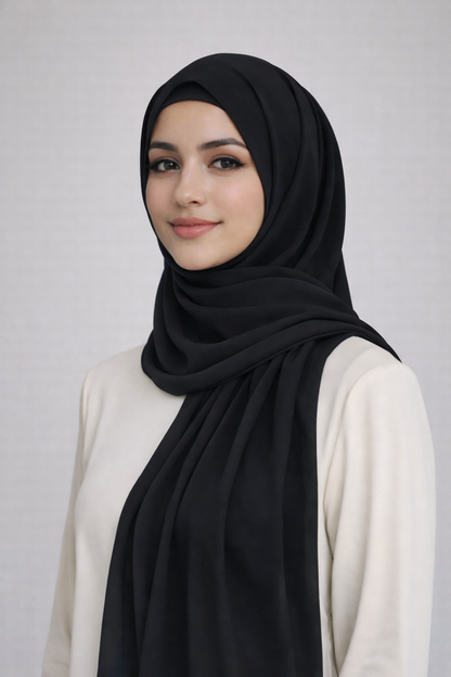 Pearl Chiffon Hijab
