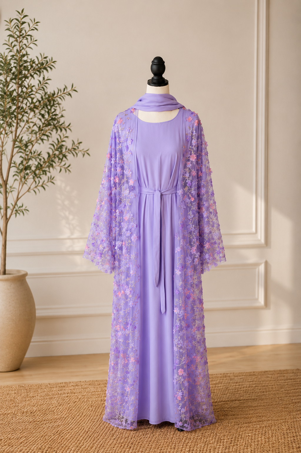 Floral Abaya