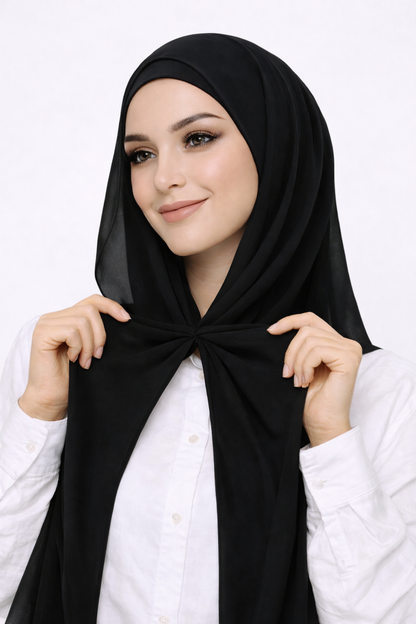 Magnetic Chiffon Instant Hijab