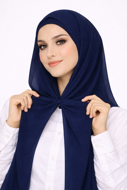 Magnetic Chiffon Instant Hijab